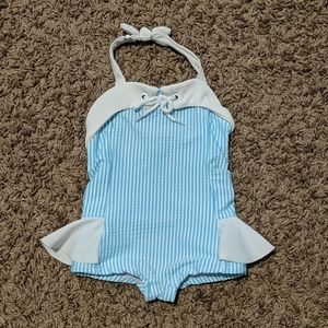 Janie and Jack retro baby girl swim suit